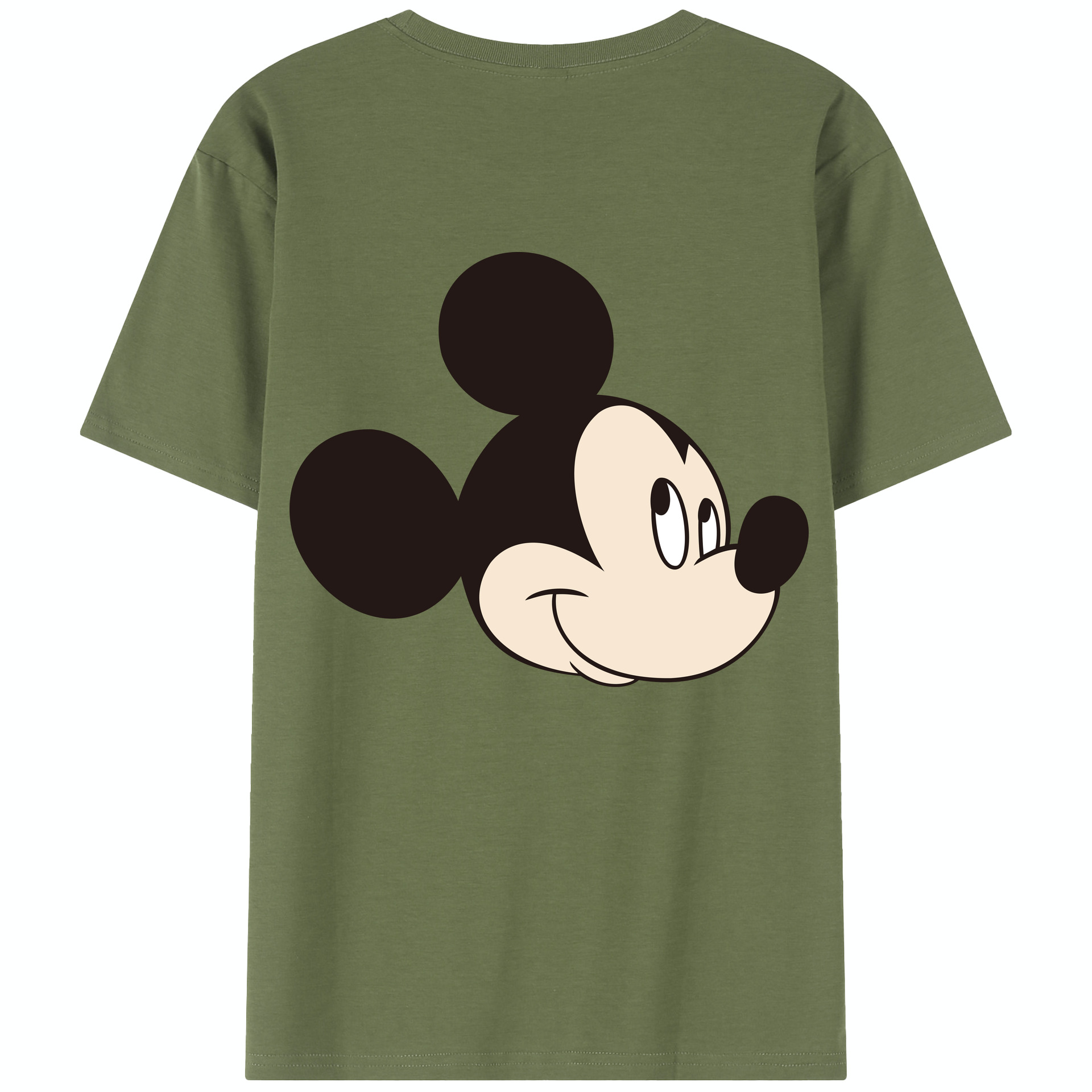 （画像用） ミッキーマウス Mickey Mouse 綿100％半袖Tシャツ（背面プリント）